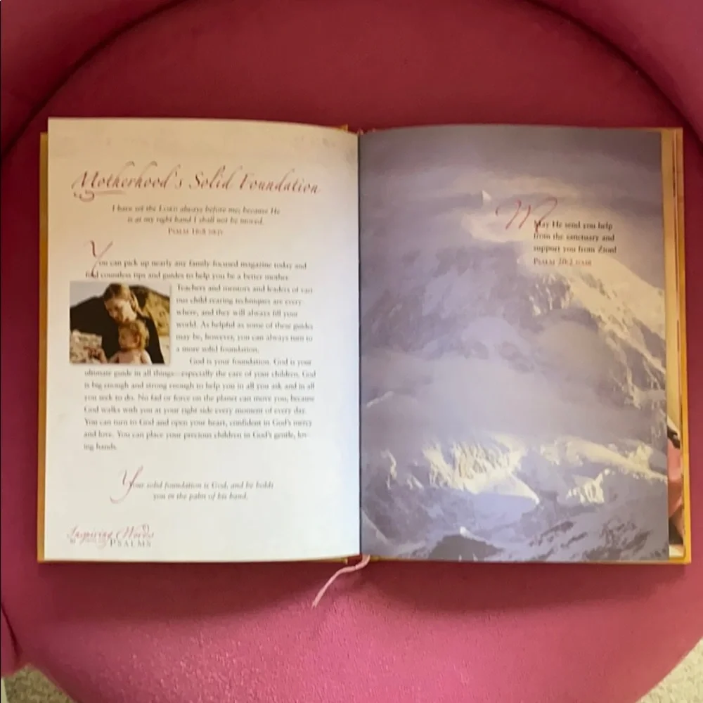 Inspiring Words From The Psalms For Moms Book Hard Cover Inspiration Gift